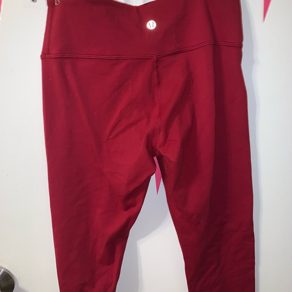 Lulu lemon xs red leggings